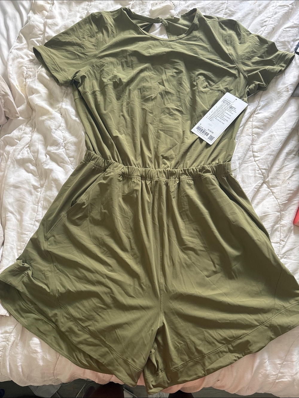 Women’s Olive Green One-Piece Romper size 8 NWT